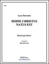 Hodie Christus Natus Est 2 Trumpets, Horn Trombone P.O.D. cover